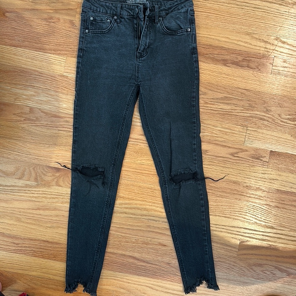 Perfect Condition Wild Fable Black Ripped Jeans